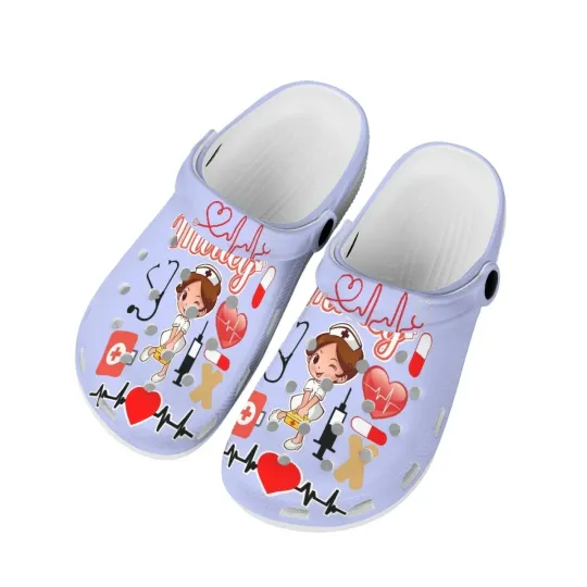 Women's Nurse Clogs, Breathable Hole Clogs Shoes
