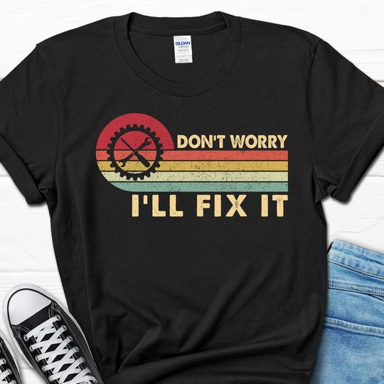 Father's Day Men's Shirt, Engineer Grandpa Gift For Men, Engineer Husband Tee For Him, Dad Mechanic T-Shirt