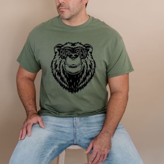 Papa Bear T-Shirt  Dad Shirt Fathers Day tshirt, Father's Day Gift, dad gift, father gift, men gift