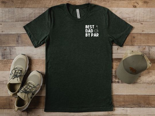 Best Dad By Par Shirt, Minimalist Golf Tee, Father's Day Gift, dad gift, father gift, men gift