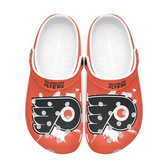 Philadelphia Flyers Sandals, Clogs, Toe Sandal Soft Lightweight Footwear Men Women