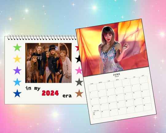 Taylor Eras Tour Calendar 2024,taylor version Calendar,In My 2024 Era Calendar