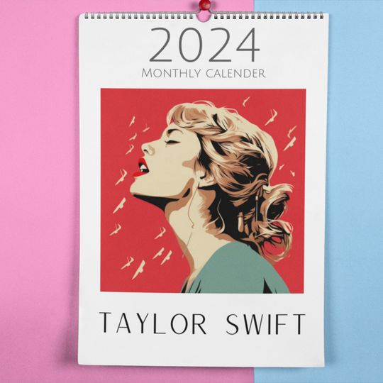2024 Taylor inspired monthly wall calendar, count down to the eras tour - only 20 left!