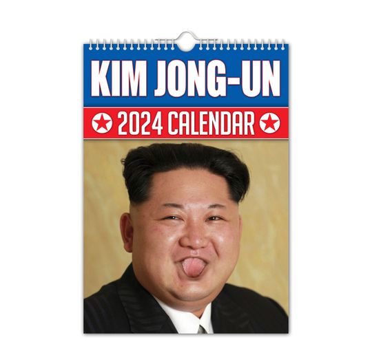 Kim Jong-Un - 2024 Wall Calendar, Funny, Gift Idea, Present, Novelty, Humour