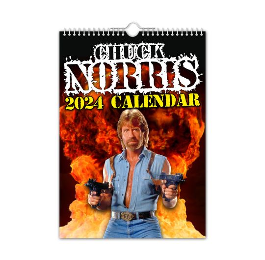 Chuck Norris - 2024 Wall Calendar, Funny, Gift Idea, Novelty, Humour