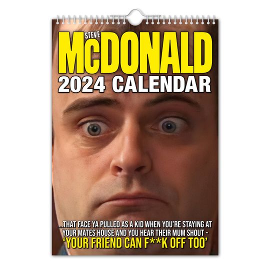 Steve McDonald - 2024 Wall Calendar, Funny, Gift Idea, Novelty, Humour