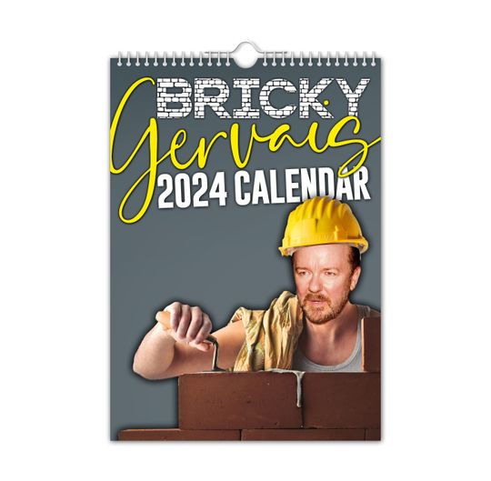 Bricky Gervais - 22024 Wall Calendar, Creative, Gift Idea, Present, Novelty