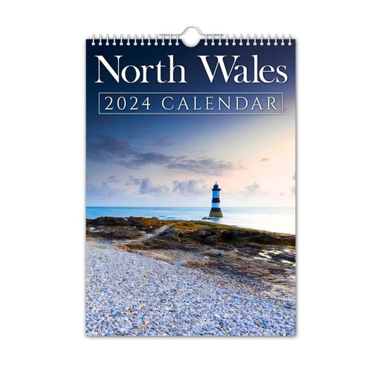 North Wales - 2024 Wall Calendar, Creative, Gift Idea, Present, Novelty