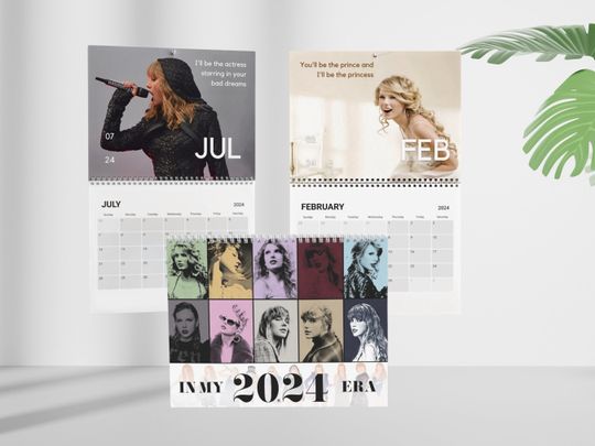 Taylor taylor version Calendar The Eras Tour 2024 Calendar, In My Era Calendar, Taylor Merch