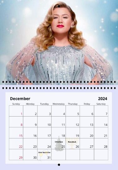 Kelly Clarkson 2024 Wall Calendar