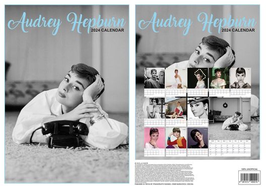 Audrey Hepburn Calendar 2024