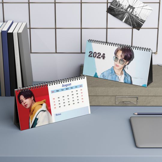 Jimin BTS Calendar 2024 | Desk Calendar Planner | Gift Ideas | Christmas Gift