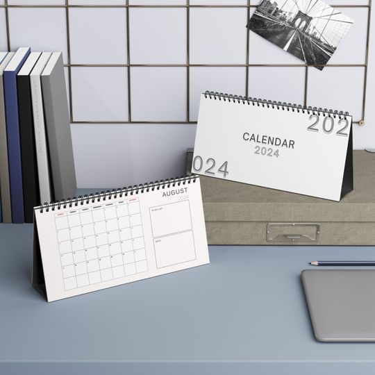 Minimalist Calendar 2024 | Desk Calendar Planner | Gift Ideas | Christmas Gift