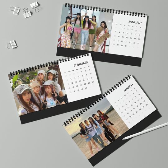 New Jeans Kpop Desktop Calendar (2024)