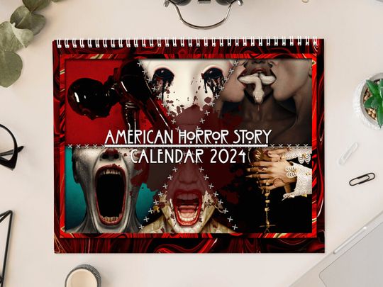 Calendars 2024 American Family Horror, Wall Decoration