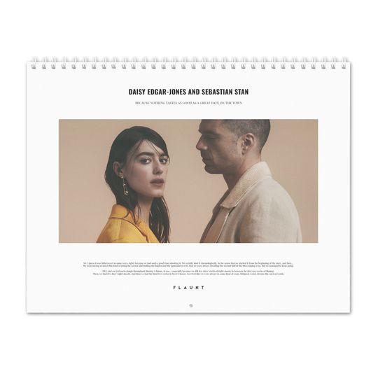 Daisy Edgar-Jones & Sebastian Stan - Flaunt - 2024 Wall Calendar