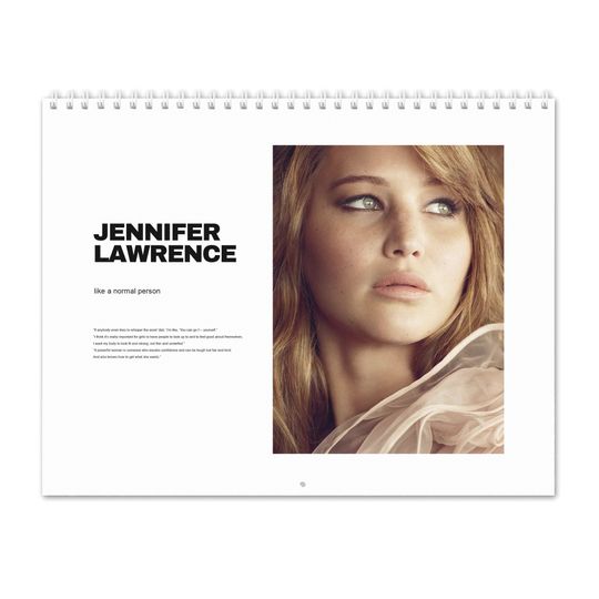 Jennifer Lawrence Vol.1 - 2024 Wall Calendar