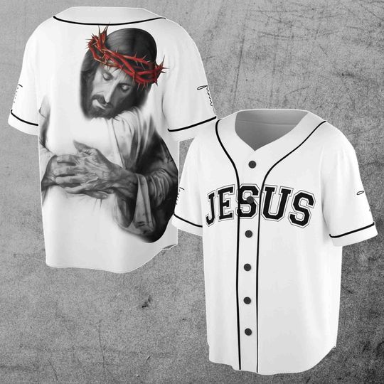 Hug of Jesus God's Love Belive In God Customize 3D Baseball Jersey