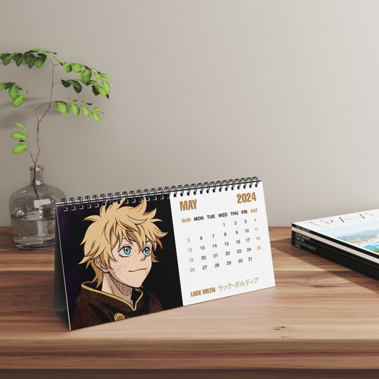 2024 Anime Manga Desk Calendar | 2024 Desk Calendar  | 2024 Calendar | Anime Calendar