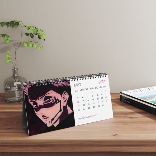 2024 Anime Desk Calendar | 2024 Desk Calendar  | Anime | 2024 Calendar | Anime Calendar