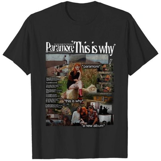 Paramore Doodle Art Shirt, Vintage Paramore Album Lyric Merch, Paramore Tattoo Tour
