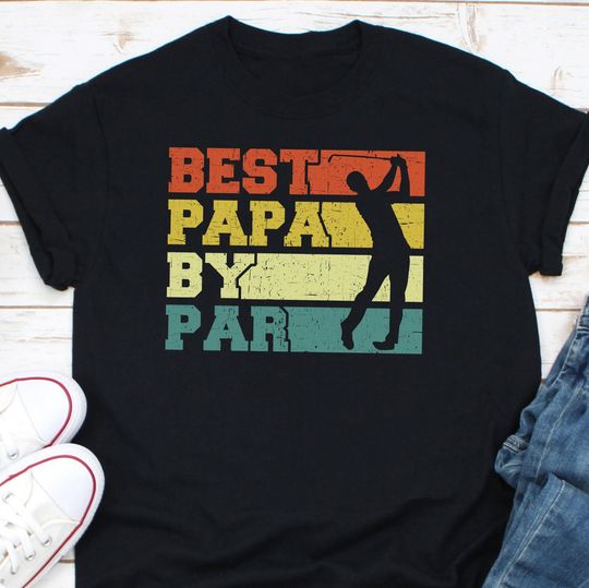 Best Papa By Par Shirt, Papa Golf Shirt, Golfing Papa Gift, Golfer Shirt