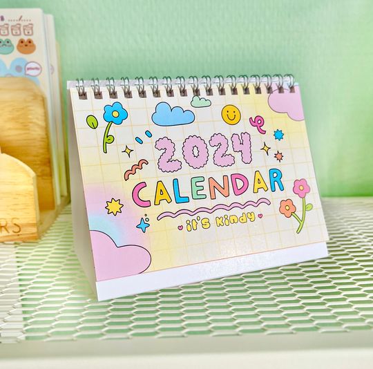 Desk Calendar, Cute Calendar, Desk Accessories, Cute Desk Decor