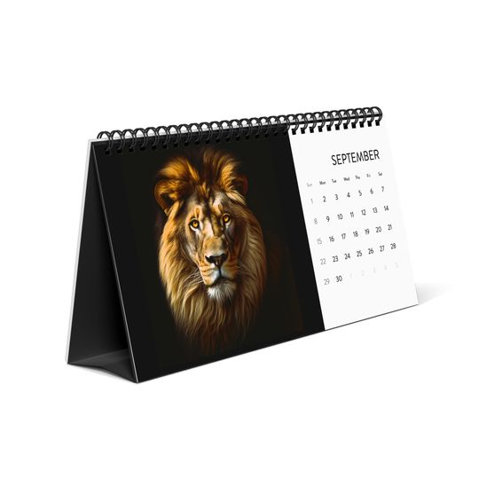 Calendar Big Cats Desktop Calendar, Cat Lover Lion Leopard Tiger Lynx