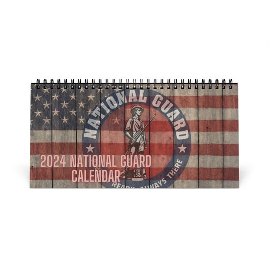 2024 US National Guard Desk Calendar