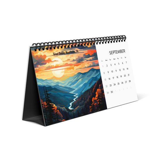 Scenic Wonders: 2024 National Parks Desktop Calendar