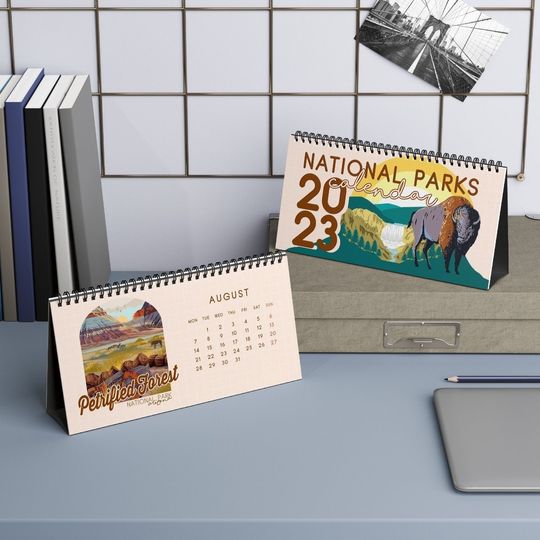 12 Best US National Park Wildlife Desk Calendar, Us National Park 12 Months Desk Calendar
