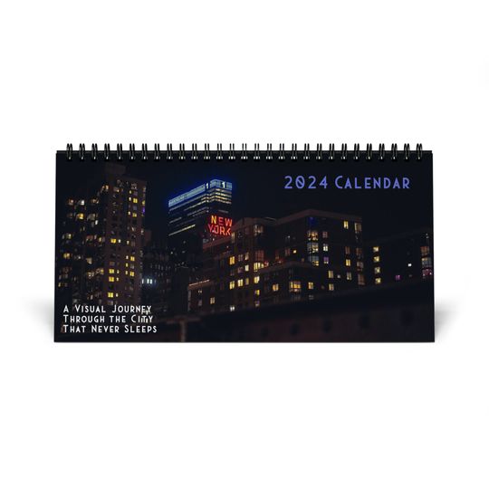 Cinematic NYC Streets 2024 Desktop Calendar - A Visual Journey Through the City That Never Sleeps