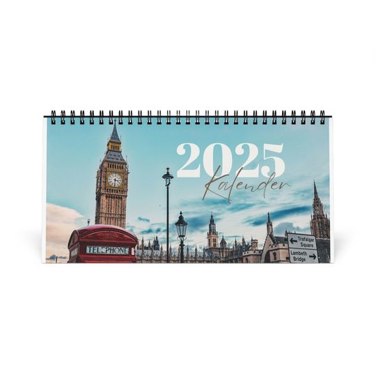 Desk calendar 2025 cities gift idea for travel lovers