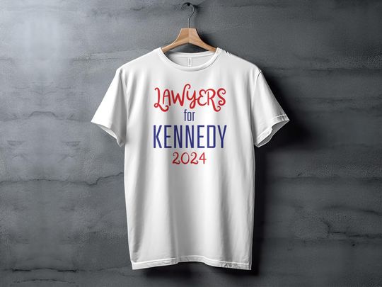 Vintage Style Lawyers for Kennedy 2024 Campaign T-Shirt, Attorney RFK Jr T-Shirt, Legal Professional, Retro Vote for Kennedy Unisex Tee