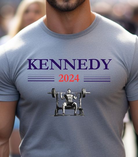 Robert F. Kennedy, tshirt, rfk for president election 2024 rfk giftweight lifter rkf jr., election 2024  republicans for kennedy