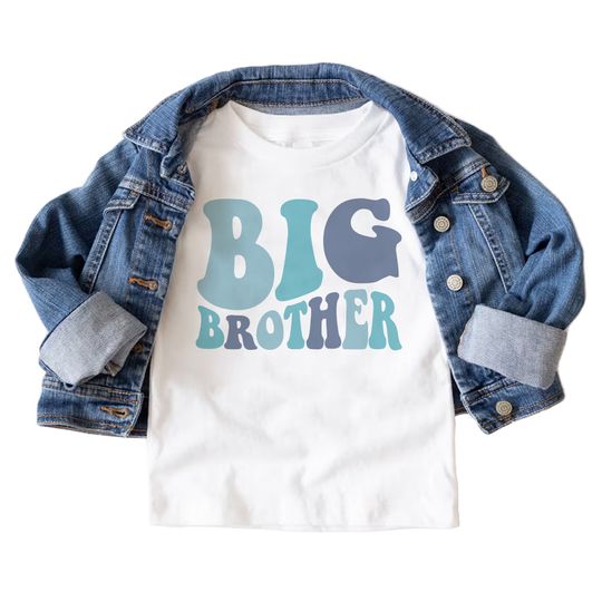 Groovy Big Brother Toddler Shirt - Retro New Big Bro Clothing