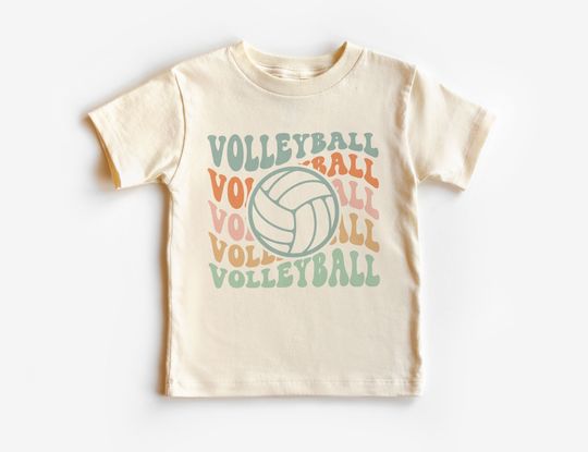Retro Volleyball Toddler Shirt - Groovy Volleyball Player Gifts