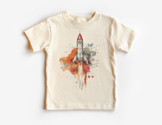 Space Rocket Launch Toddler Shirt - Cute Spaceship Clothing
