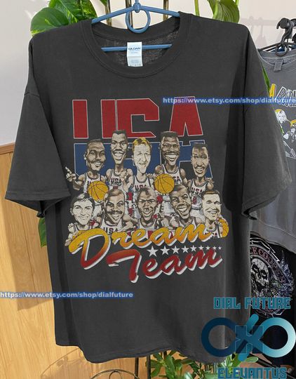 Vintage Style  1992 USA Dream Team Shirt , NBA Basketball Shirt , Vintage Shirt