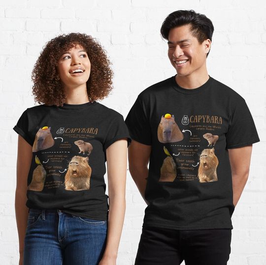 Capybara Fun Facts Funny Unisex T-Shirt
