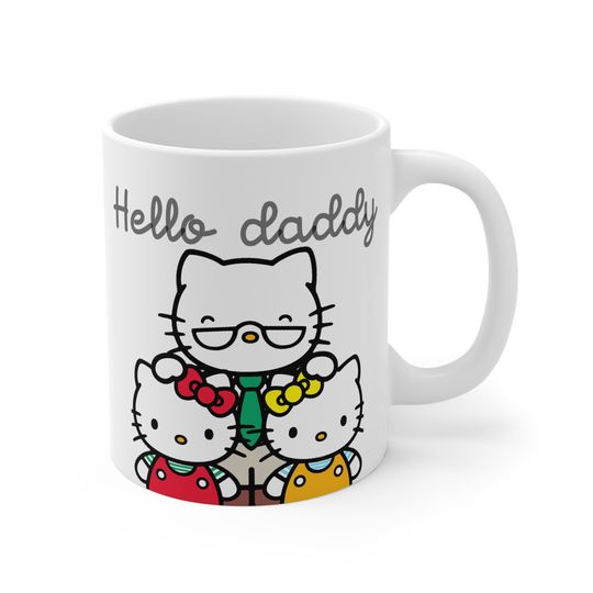 Fathers Day Hello Daddy Ceramic Coffee Mug