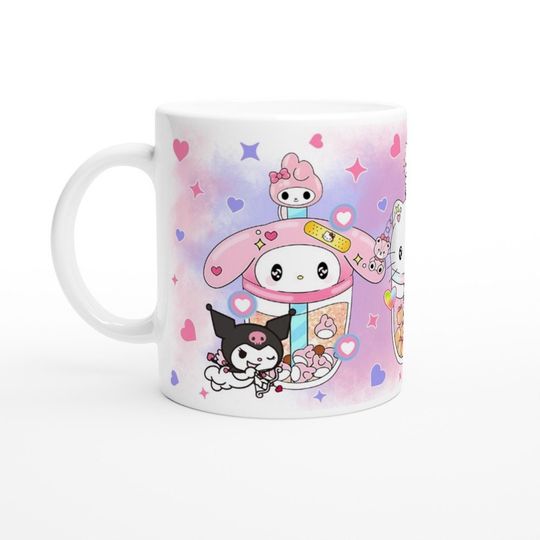 Cute Hello Kitty and Friends Kuromi Coffee Mug