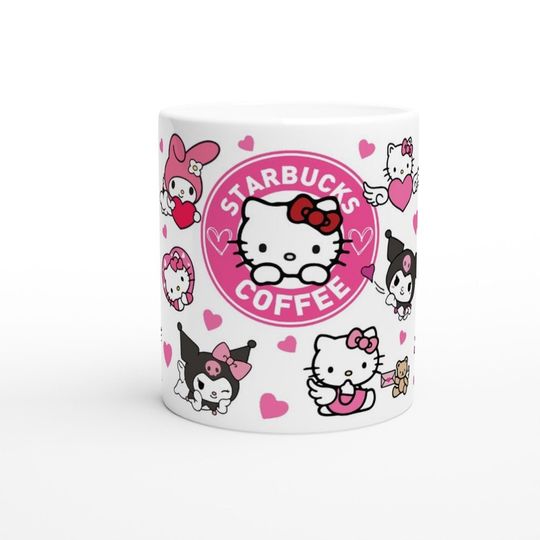 Cute HK Valentine's Day Starbucks Pink Coffee Logo Coffee Mug