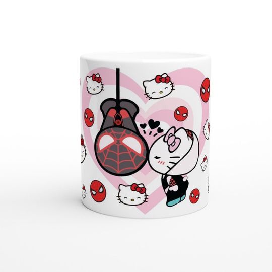 Cute Spider Gwen Hello Kitty Coffee Mug