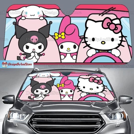 Hello Kitty Sun Shade, My Melody Car SunShade