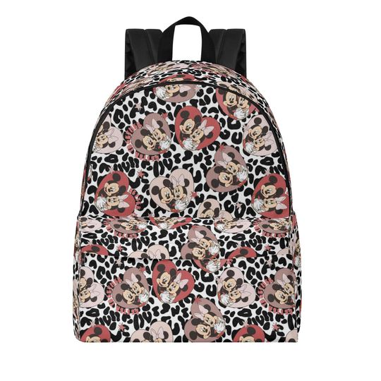 Leopard Print Disney Trips School Backpack