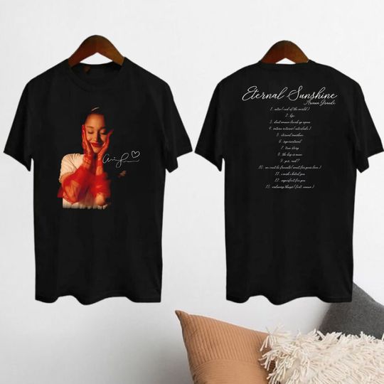 Ariana Eternal Sunshine Tracks List T-shirt, Ariana Shirt, Ariana Fan Gift, Ariana Merch, Ariana 2024 Tee