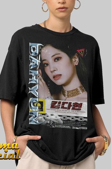 Dahyun TWICE, KPOP Vintage Style T-shirts Gift, Twice Korean Group T-shirt, Kpop Music T shirt
