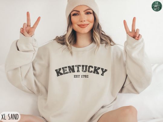 Kentucky Sweatshirt, Womens Kentucky Crewneck, Home State Shirt, Moving to Kentucky Gift