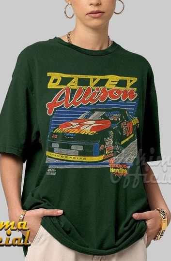 Vintage Racing Tee 1992 Davey Allison Shirt, Short Sleeve Salute The Troops Racing Tee, 90s Nascar Racing Shirt, Unisex Shirt